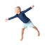 Rugged Butts Long Sleeve Rash Guard - Navy - 0-3M on Luna Baby Store Miami