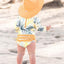 Ruffle Butts Swim Hat Reversible Melon - 0-12 M on Luna Baby Store Miami