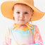 Ruffle Butts Swim Hat Reversible Melon - 0-12 M on Luna Baby Store Miami