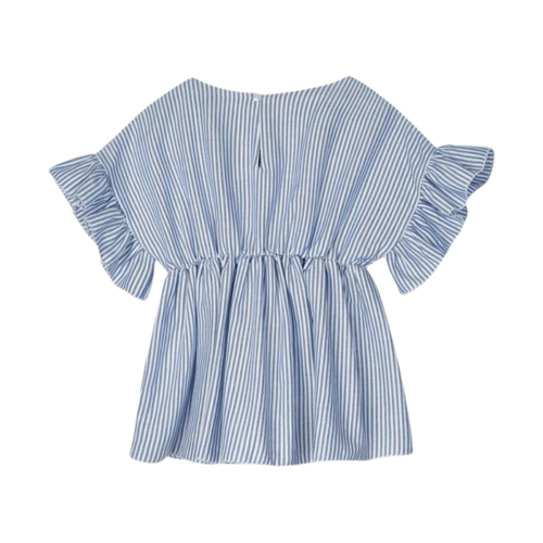 Mayoral Ruffled Sleeves Blouse Girl Ink