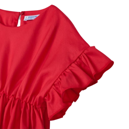 Mayoral Ruffled Sleeves Blouse Girl Poppy