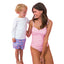 Rugged Butts Long Sleeve Rash Guard - White - 03T on Luna Baby Store Miami