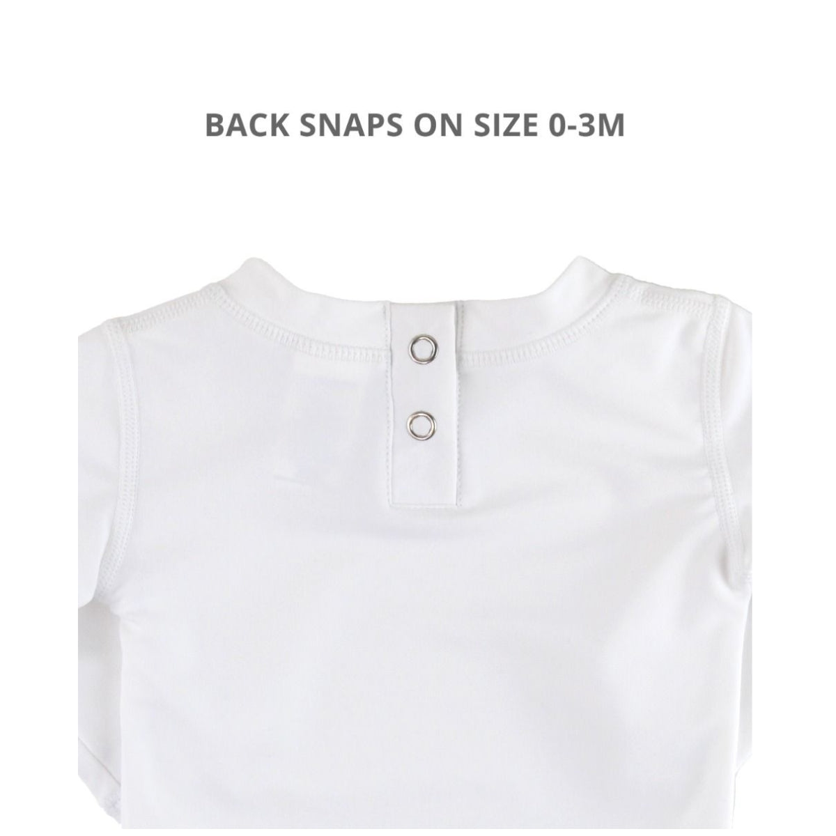 Rugged Butts Long Sleeve Rash Guard - White - 03T on Luna Baby Store Miami