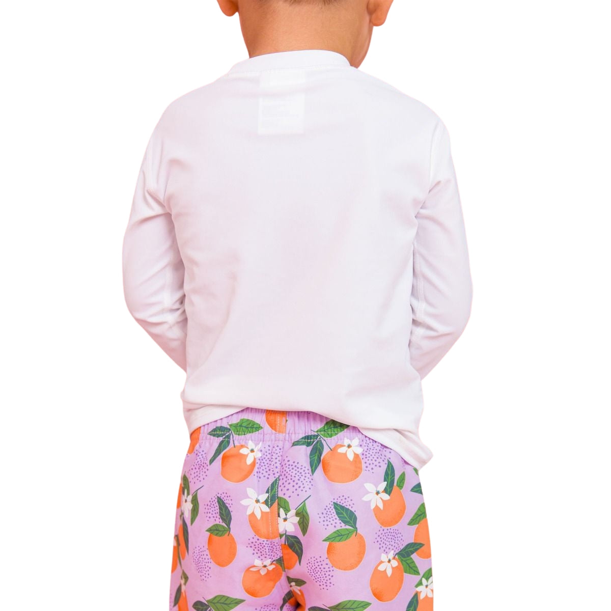 Rugged Butts Long Sleeve Rash Guard - White - 03T on Luna Baby Store Miami