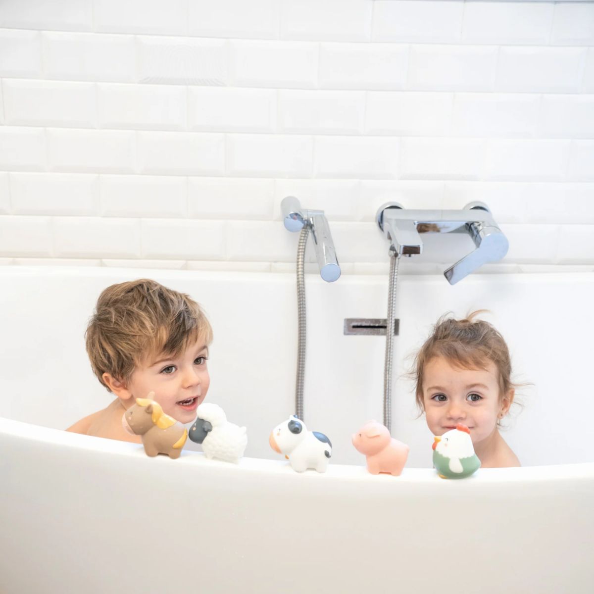 Saro Bath Toys - Funny Farm - Baby-Safe Materials