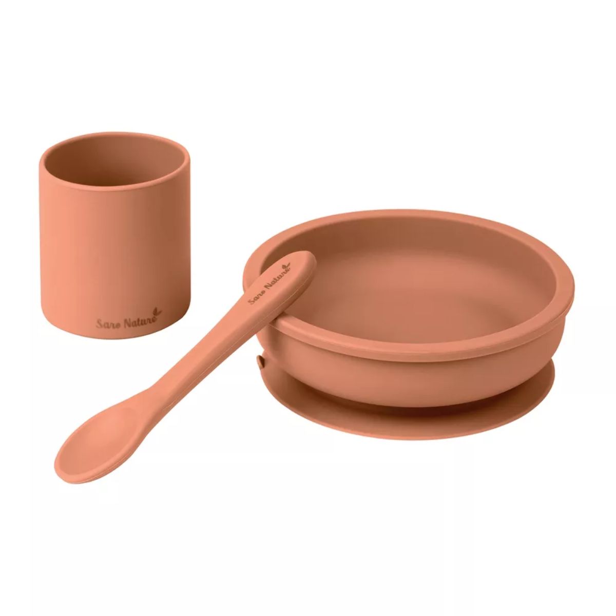 Saro Nordic Party 3 Piece Feeding Set - Copper