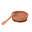 Saro Nordic Party 3 Piece Feeding Set - Copper on Luna Baby Store Miami