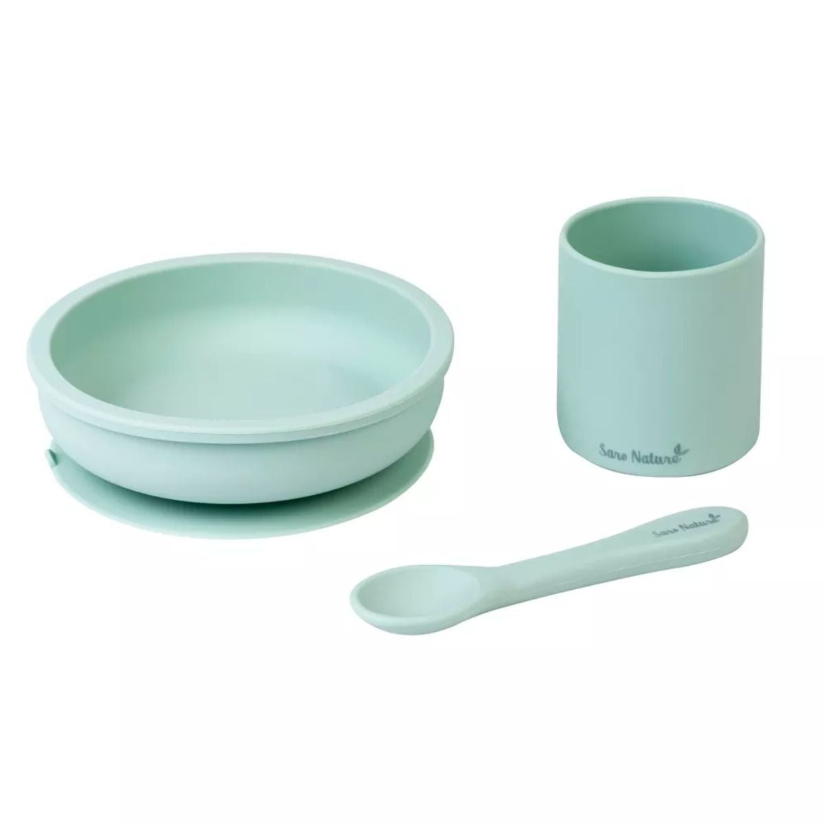 Saro Nordic Party 3 Piece Feeding Set - Hunter Mint