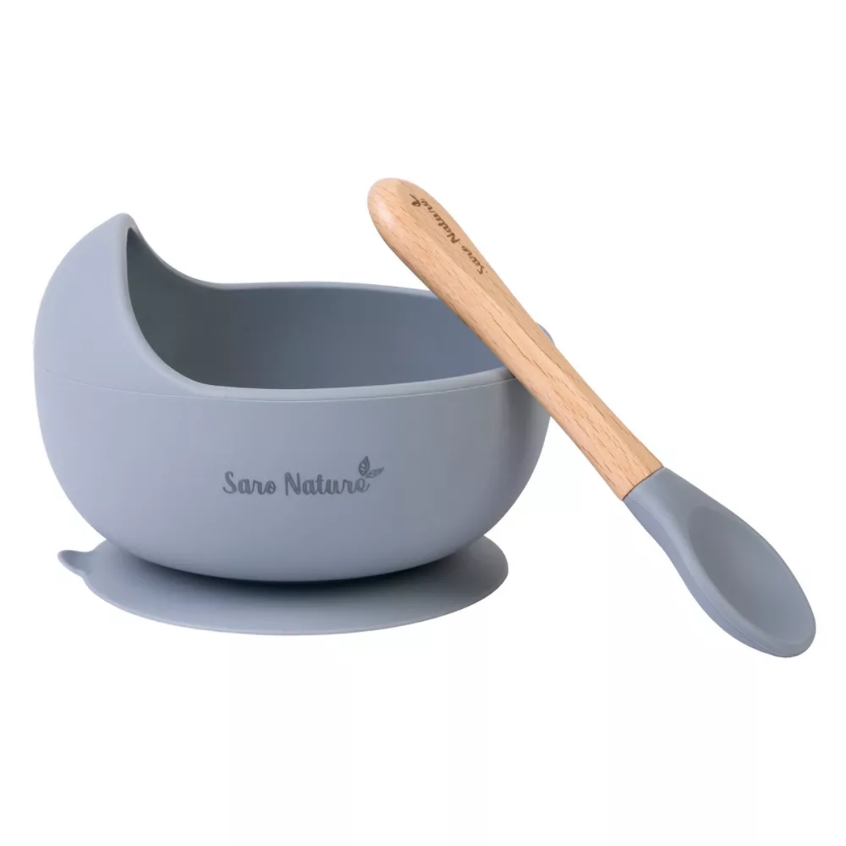 Saro Nordic Wave Bowl Feeding Set - Mist