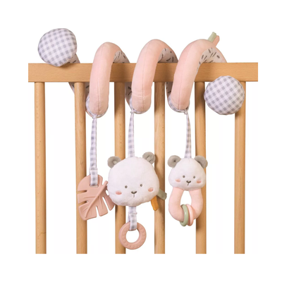 Saro Rattle Spirals Sweet + Fun - Pink