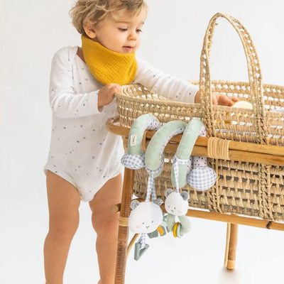 Saro Rattle Spirals Sweet + Fun - Pink