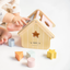 Saro Wooden Shape Sorting House on Luna Baby Store Miami