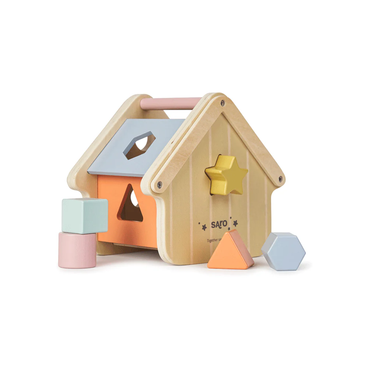 Saro Wooden Shape Sorting House