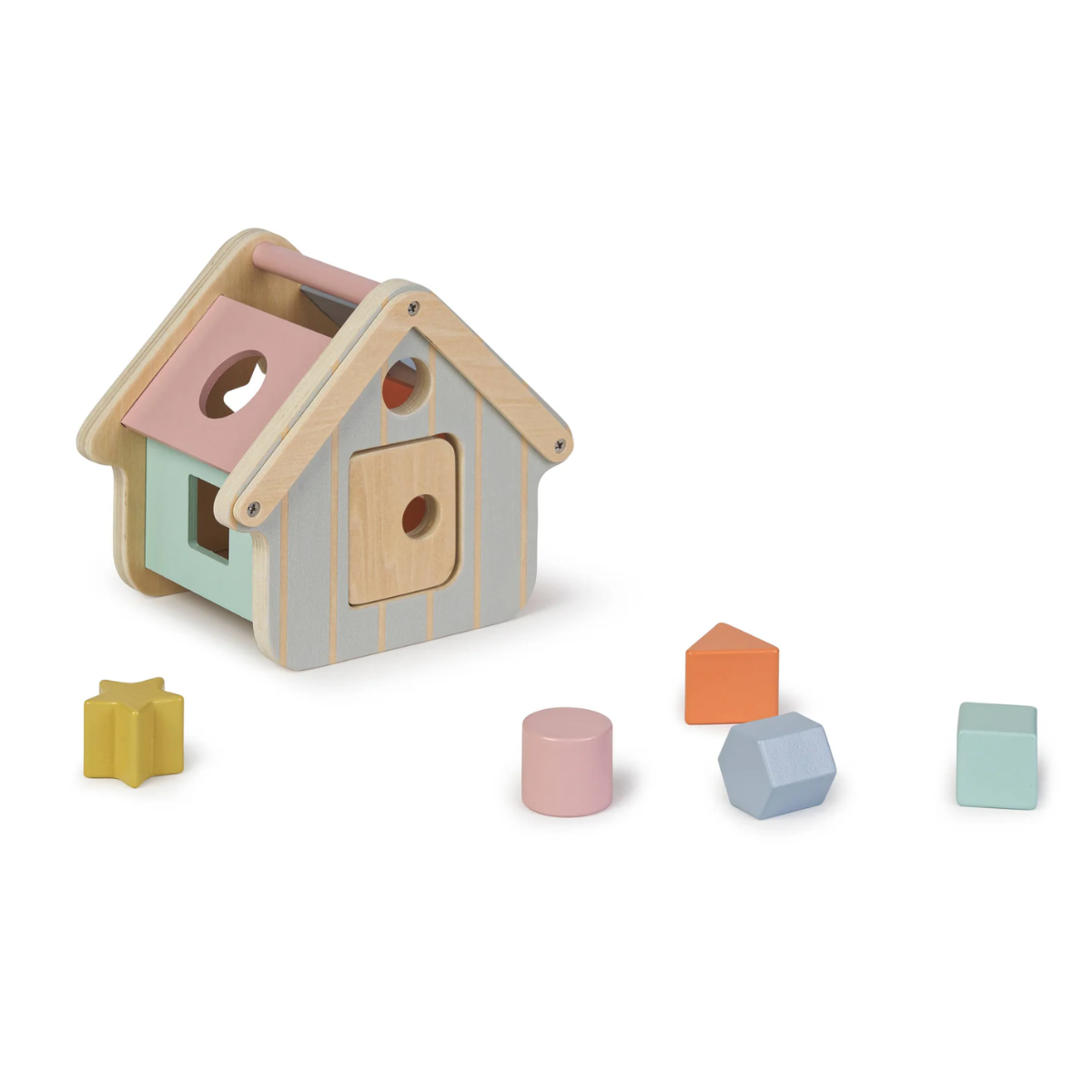 Saro Wooden Shape Sorting House