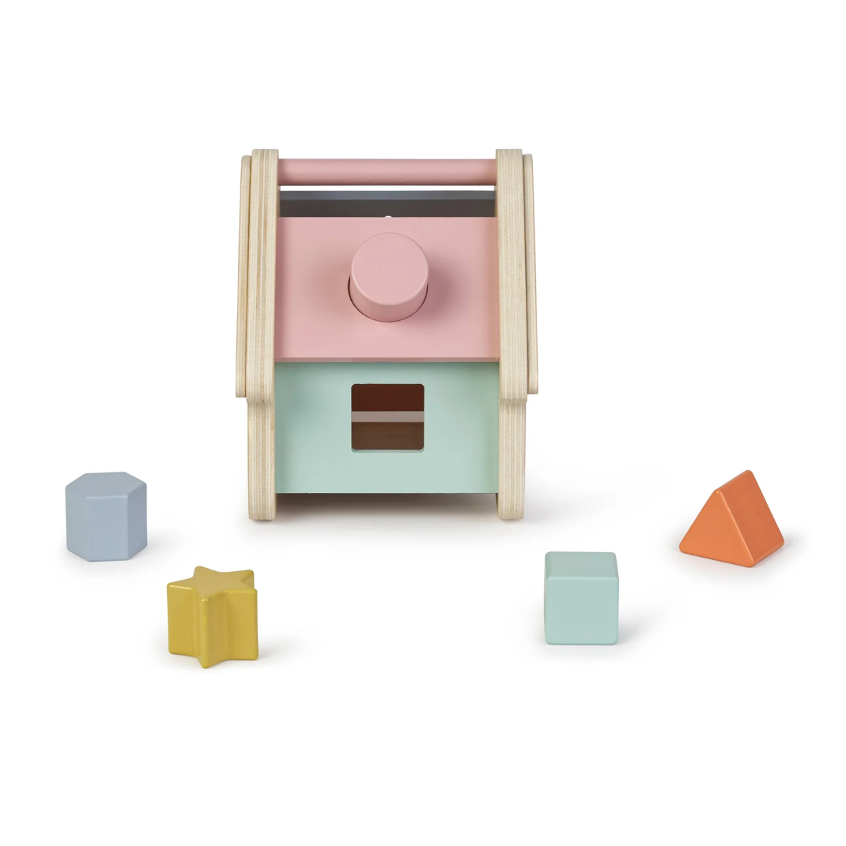 Saro Wooden Shape Sorting House on Luna Baby Store Miami