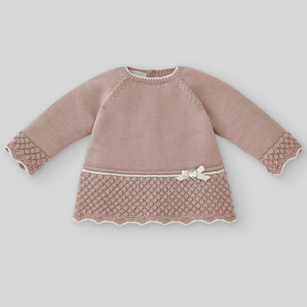Set Knit Newborn Sweater & Pant - Mist Pink