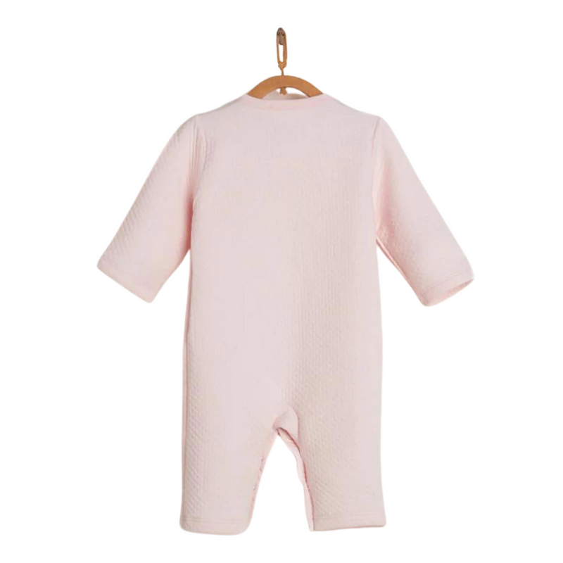 Babycottons Shine Quilted Matelasse Coverall Pink