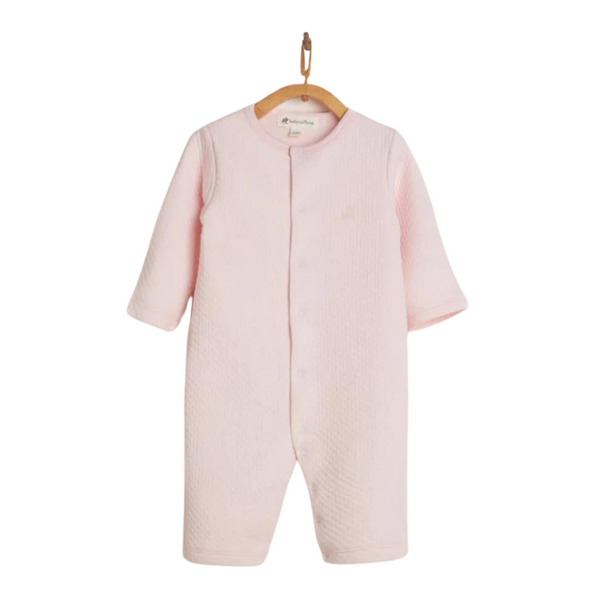 Babycottons Shine Quilted Matelasse Coverall Pink