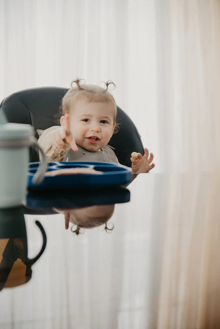 Bbluv Silicone Feeding Set - Navy