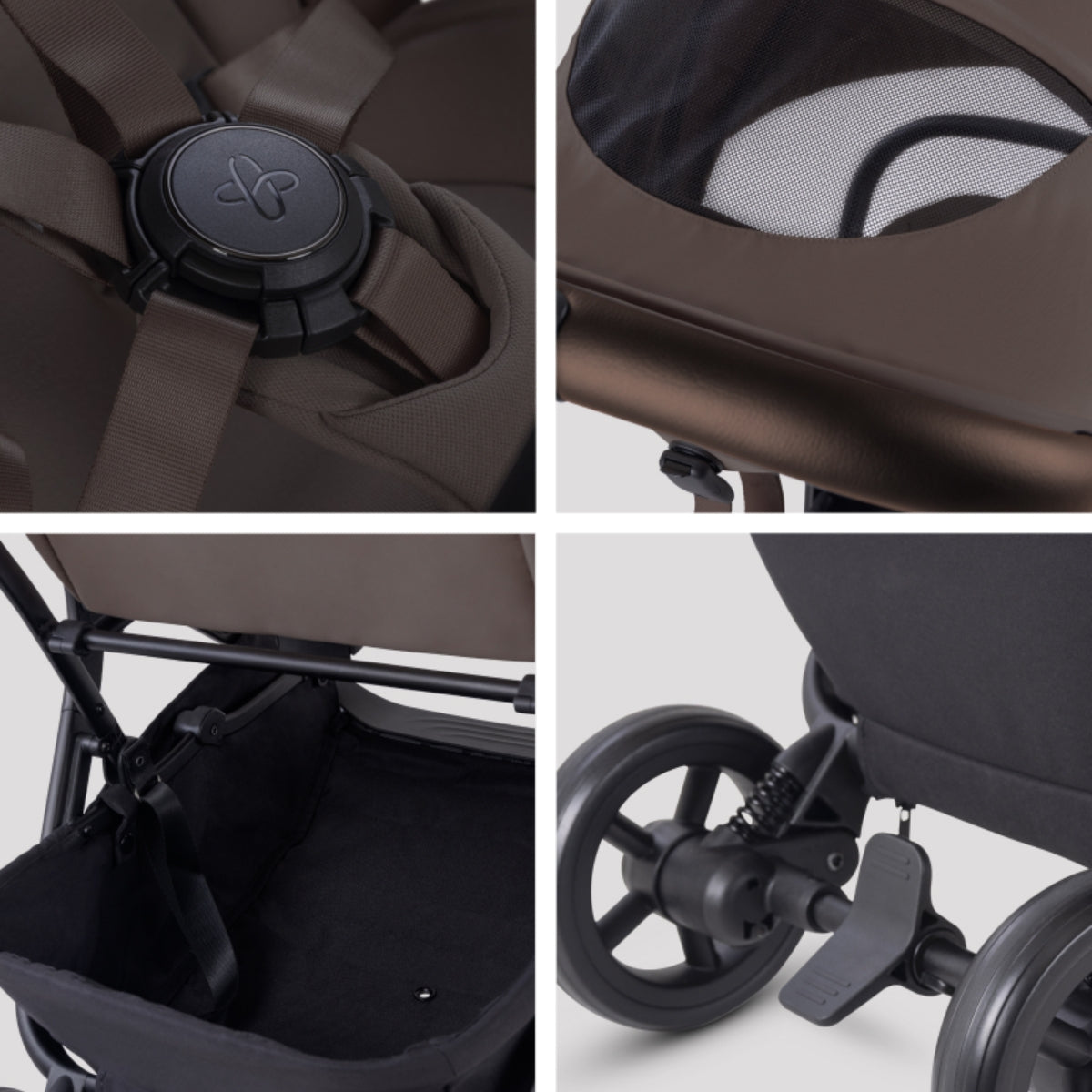 Silver Cross Nia Compact Travel Stroller - Chocolate