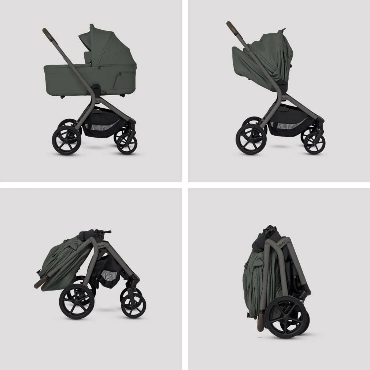 Silver Cross Breez Compact Bassinet - Pewter