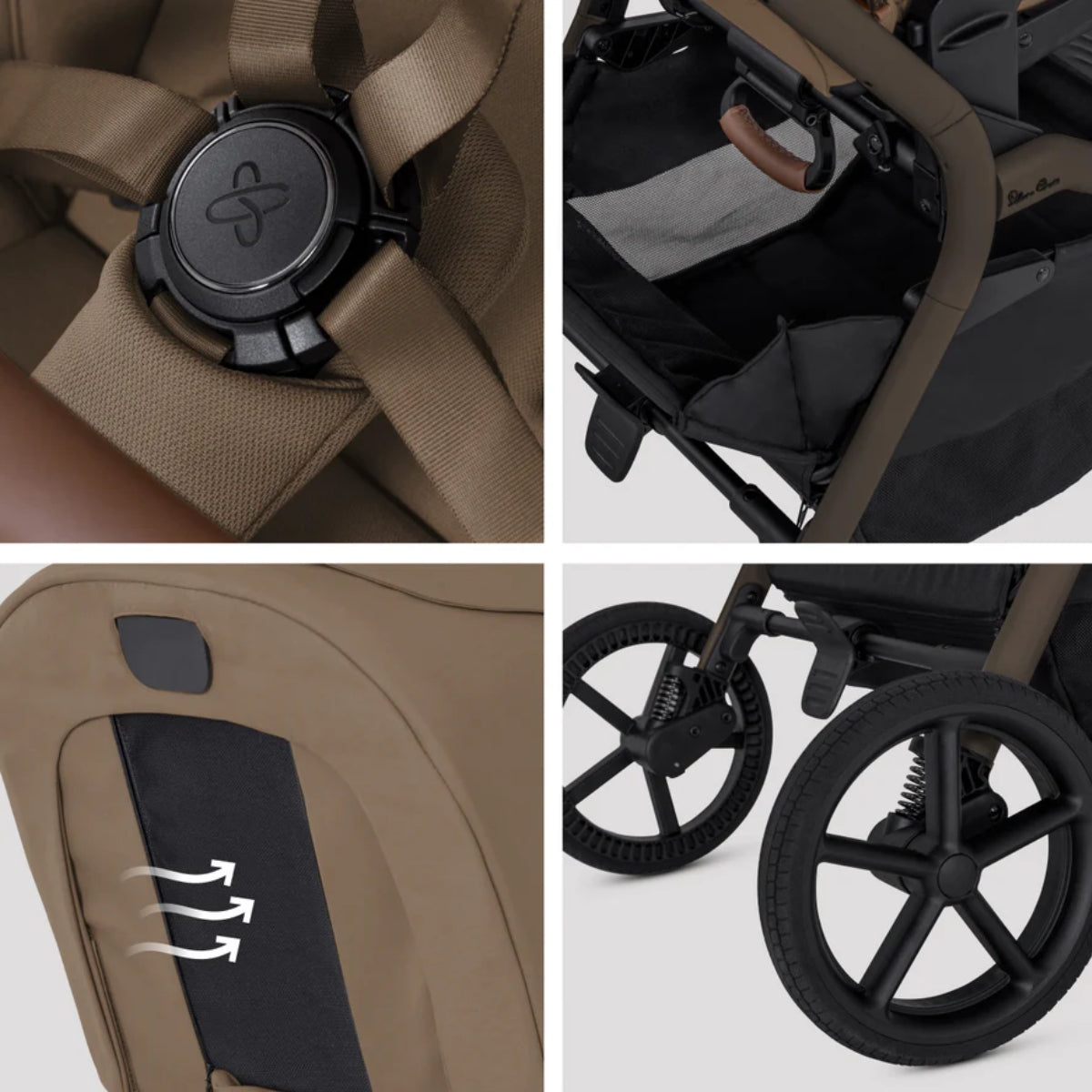 Silver Cross Breez Modular Stroller -  Maple
