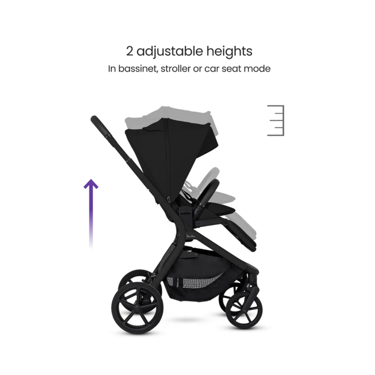 Silver Cross Breez Modular Stroller - Onyx