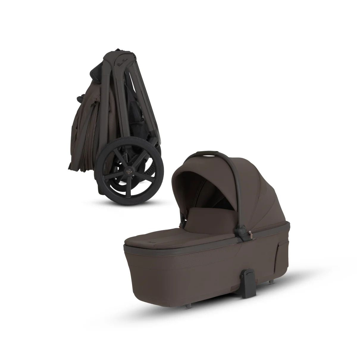 Silver Cross Cove 2 Compact Bassinet - Chocolate on Luna Baby Store Miami