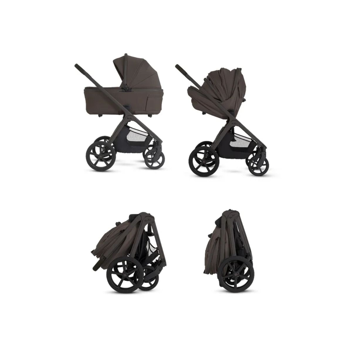 Silver Cross Cove 2 Compact Bassinet - Chocolate