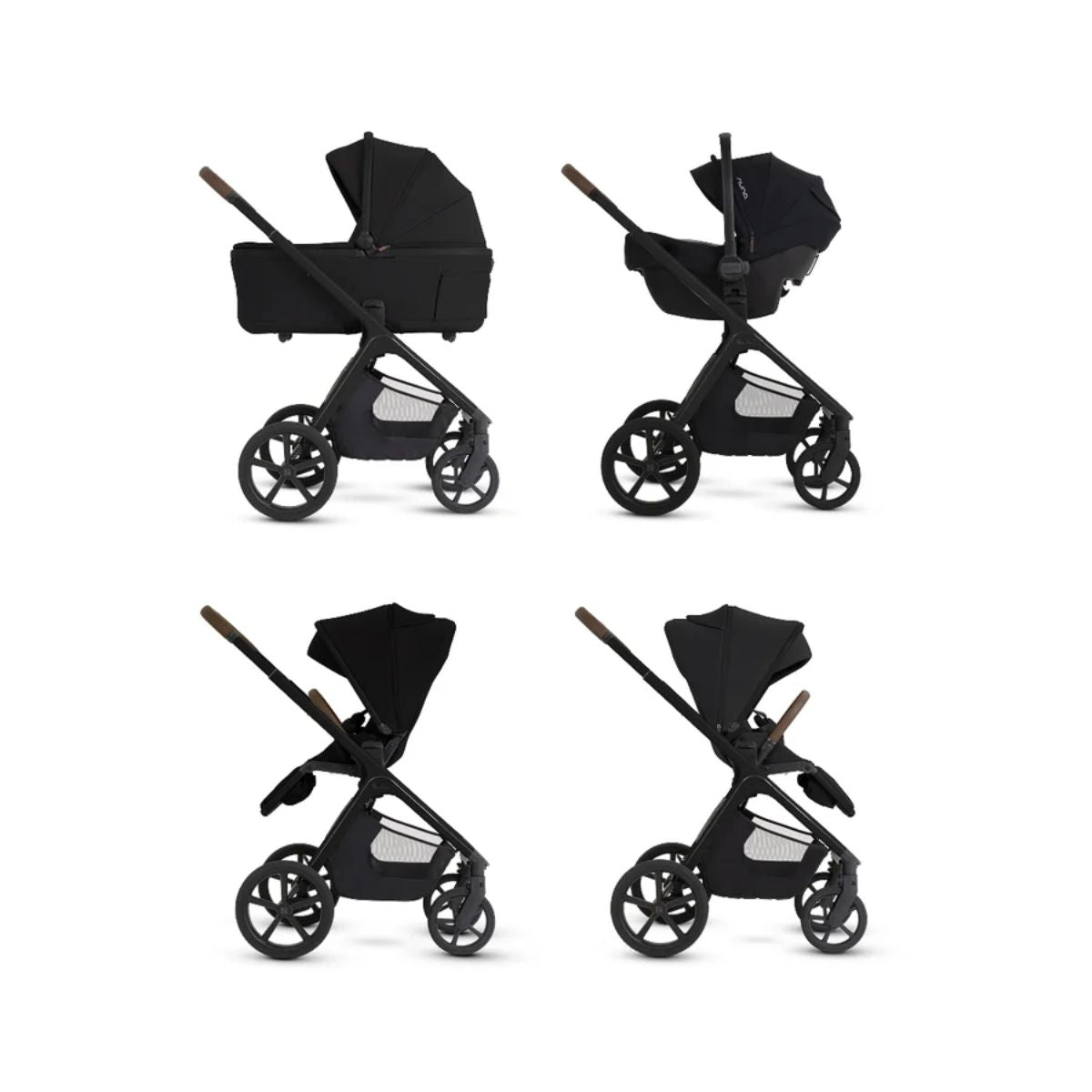 Silver Cross Cove 2 Compact Bassinet - Onyx on Luna Baby Store Miami