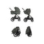 Silver Cross Cove 2 Compact Bassinet - Pewter on Luna Baby Store Miami