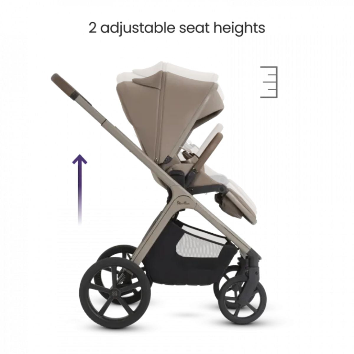 Silver Cross Cove 2 Full-Size All-Terrain Stroller - Champagne