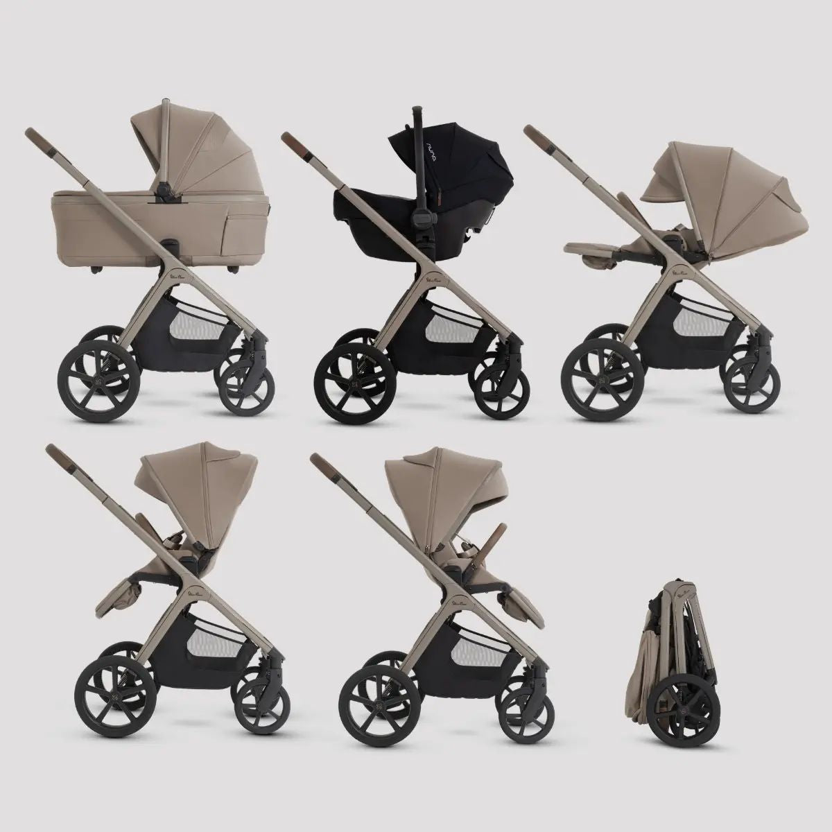 Silver Cross Cove 2 Full-Size All-Terrain Stroller - Champagne
