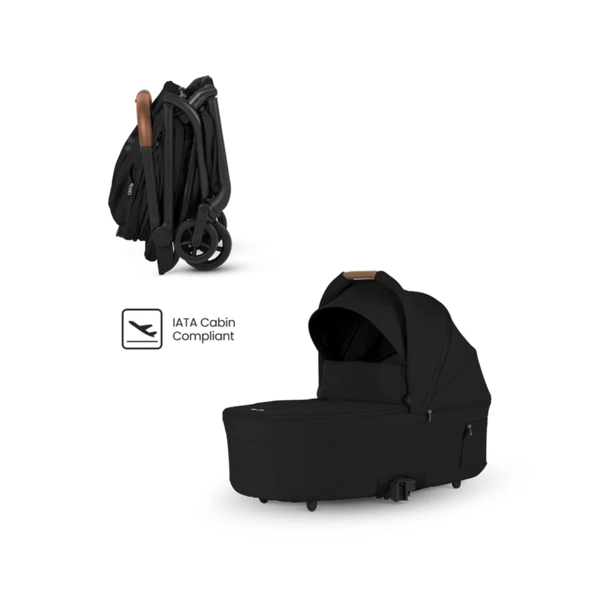 Silver Cross Nia Compact Bassinet - Onyx