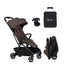 Silver Cross Nia Compact Travel Stroller Bundle - Chocolate on Luna Baby Store Miami