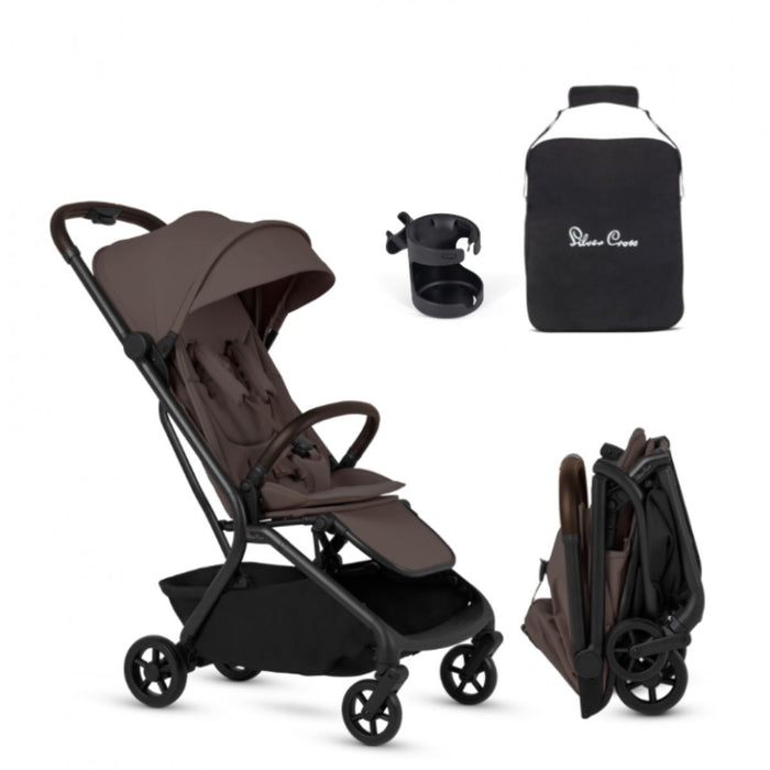 Silver Cross Nia Compact Travel Stroller Bundle - Chocolate