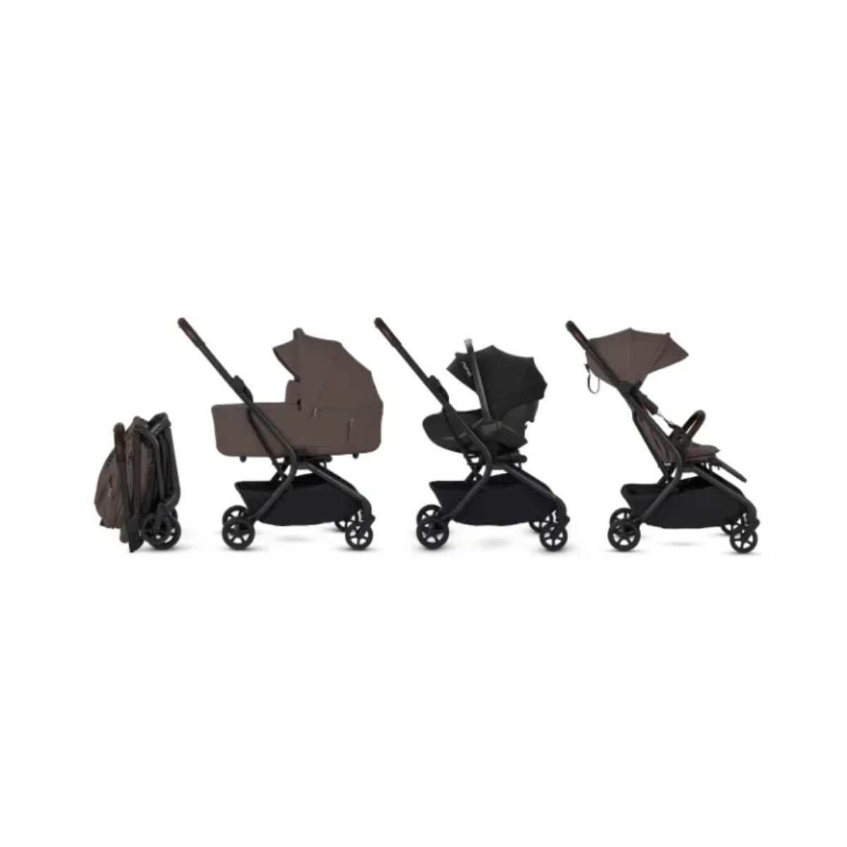 Silver Cross Nia Compact Travel Stroller Bundle - Chocolate