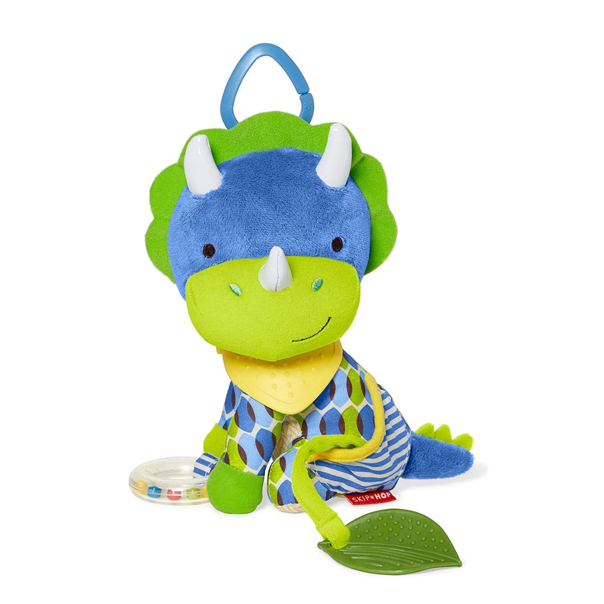 Skip Hop Bandana Buddies Dino - Detachable Bandana Teether