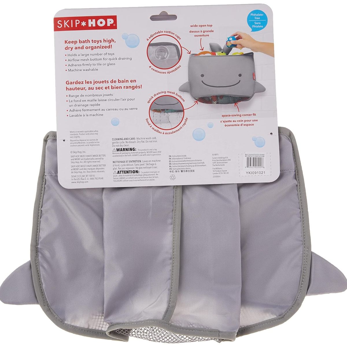 Skip Hop Moby Corner Bath Toy Organizer - Grey