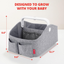 Skip Hop Nursery Style Light Up Diaper Caddy - Grey
