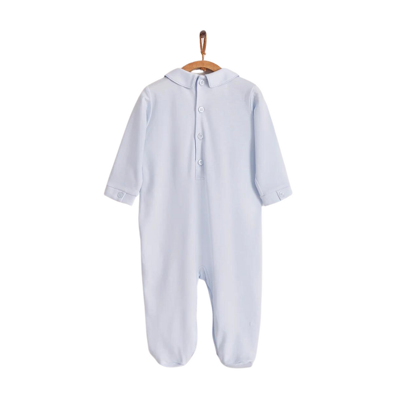 Babycottons Smock Playsuit - Blue