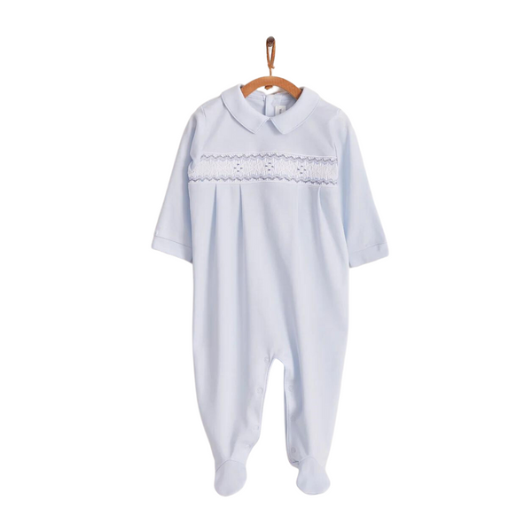 Babycottons Smock Playsuit - Blue