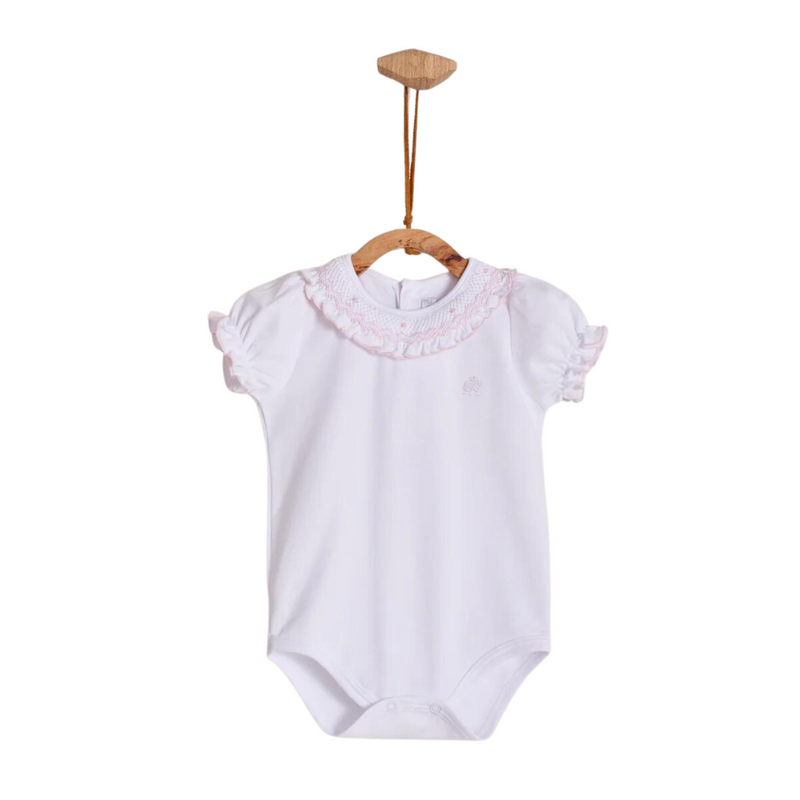 Babycottons Smock Short Sleeve Bodysuit