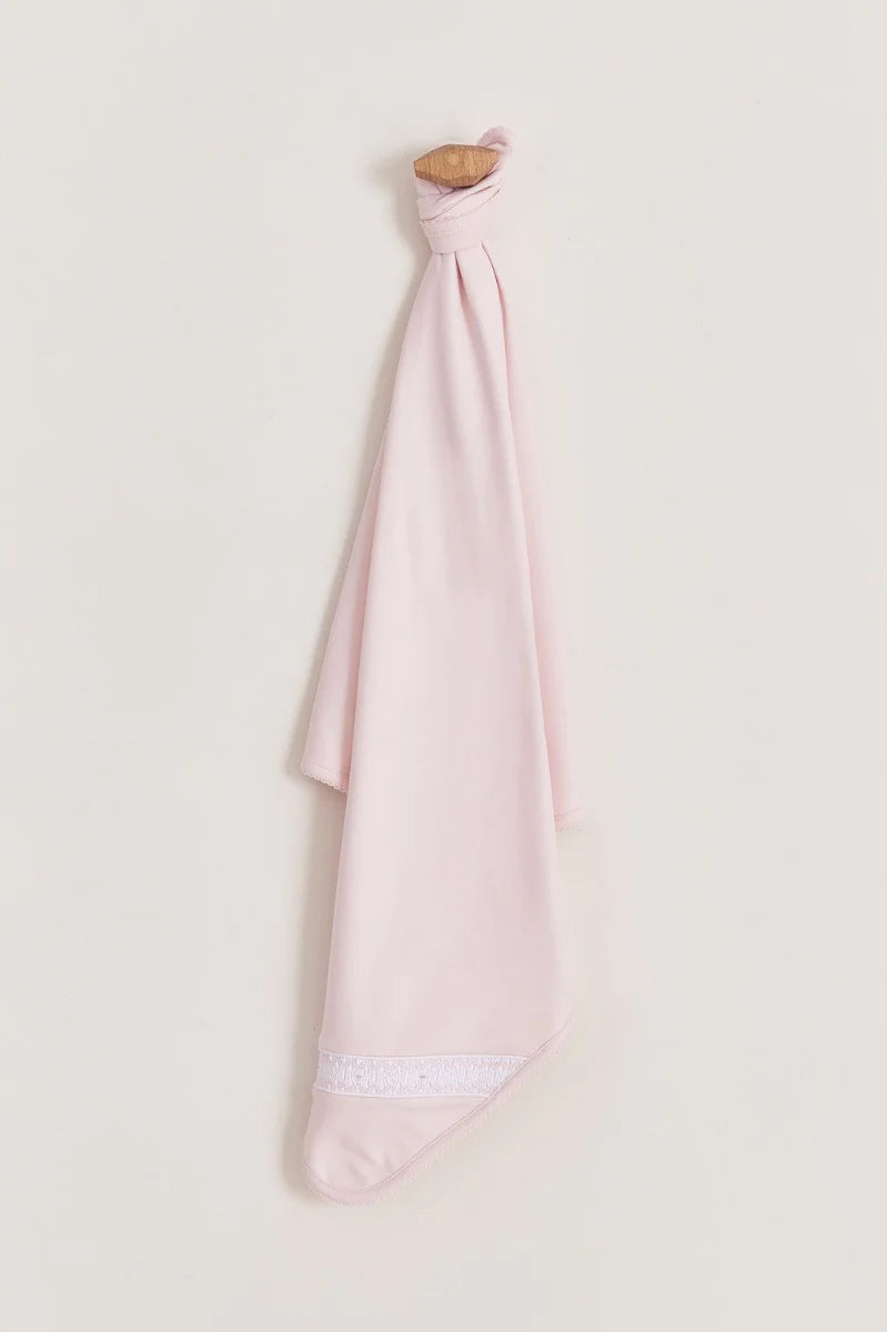 Smock Receiving Blanket - Pink