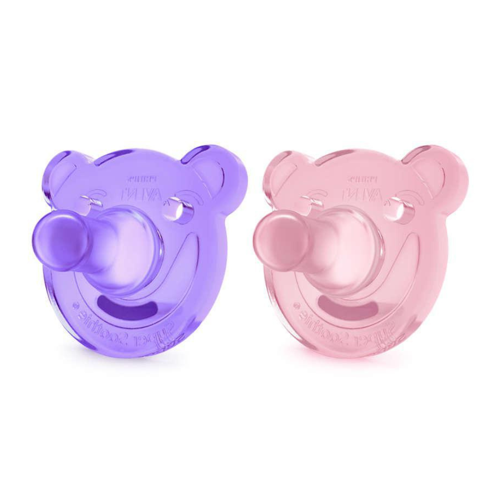 Avent Soothie Pacifier Violet-Pink on Luna Baby Store Miami