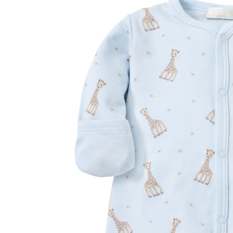 Kissy Kissy Sophie La Girafe Print Footie - Blue