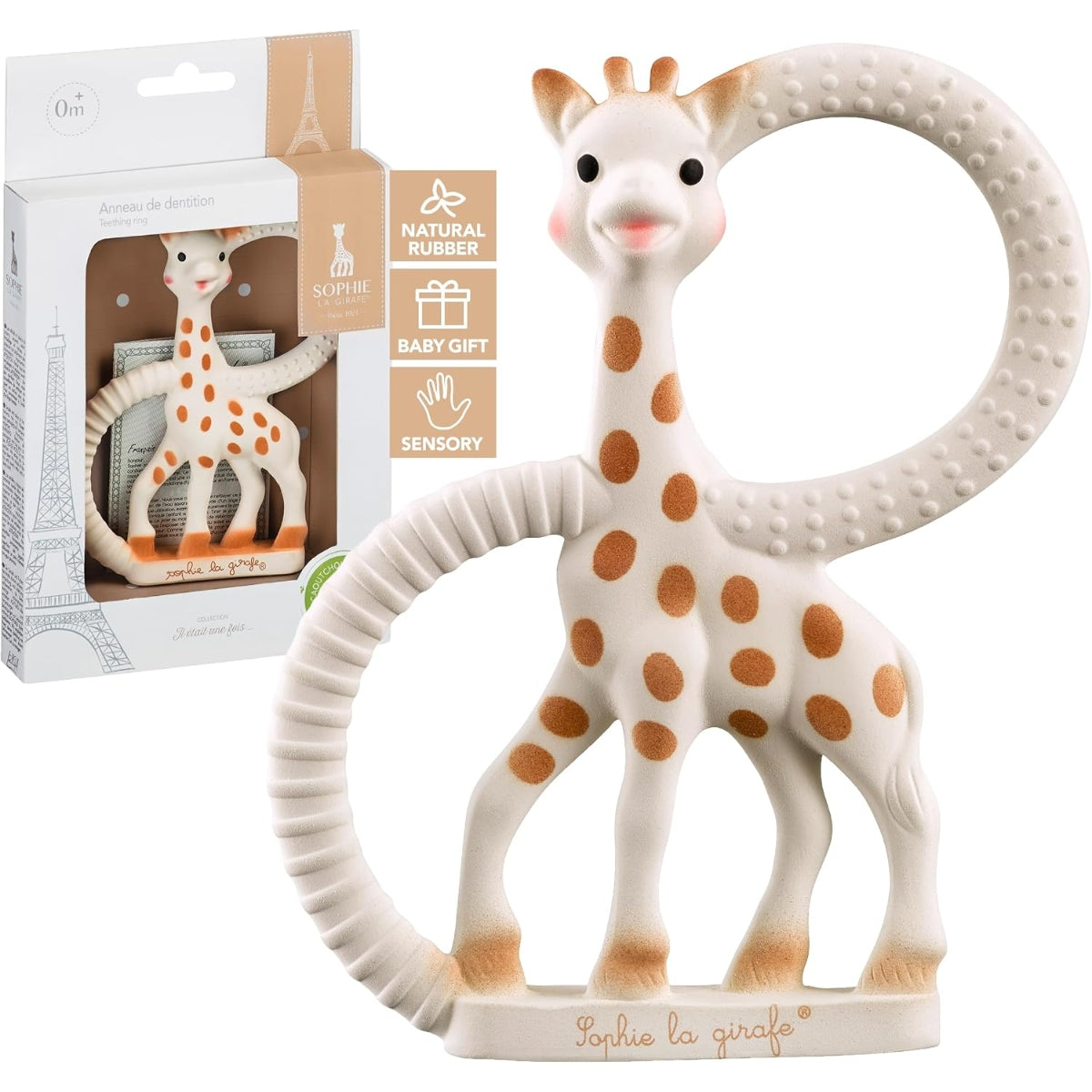 Sophie la Girafe - Teething Ring (So' Pure collection) on Luna Baby Store Miami