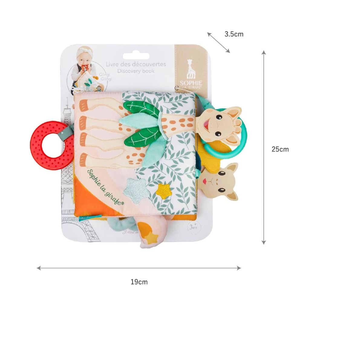 Sophie La Girafe Discovery Book on Luna Baby Store Miami