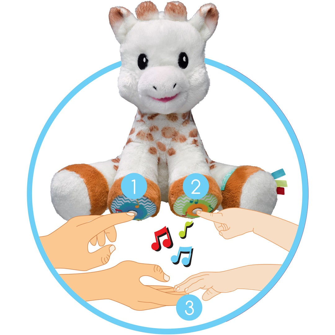 Sophie La Giraffe Touch & Play Plush Toy White/Brown