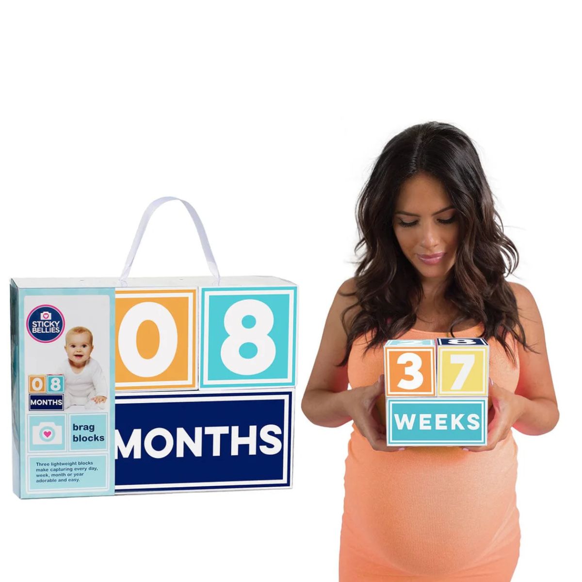 Sticky Bellies Brag Blocks - Boy on Luna Baby Store Miami